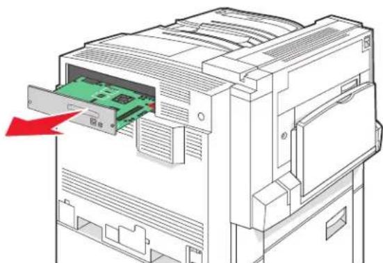LEXMARK C935 - Accessing the system board to install internal options - 3