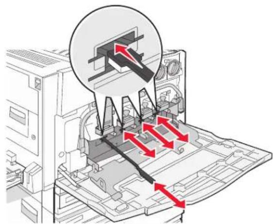 LEXMARK C935 - Replacing the waste toner box - 9