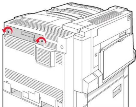 LEXMARK C935 - Accessing the system board to install internal options - 2