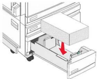 LEXMARK C935 - Loading the 867- and 1133-sheet trays - 4