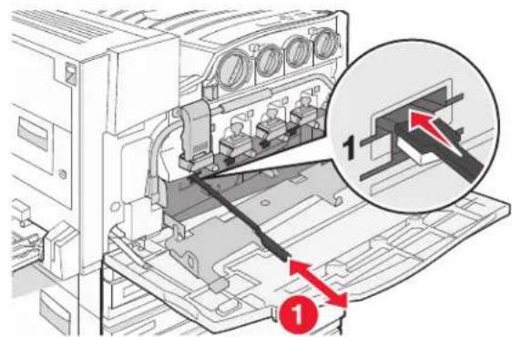 LEXMARK C935 - Cleaning the printhead lenses - 6