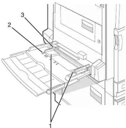 LEXMARK C935 - Using the multipurpose feeder - 1