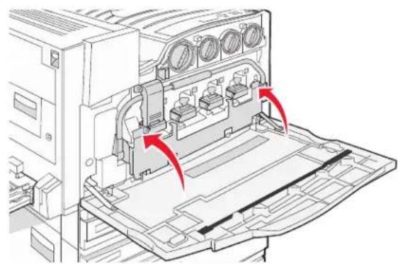 LEXMARK C935 - Cleaning the printhead lenses - 10