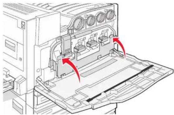 LEXMARK C935 - Replacing the waste toner box - 12
