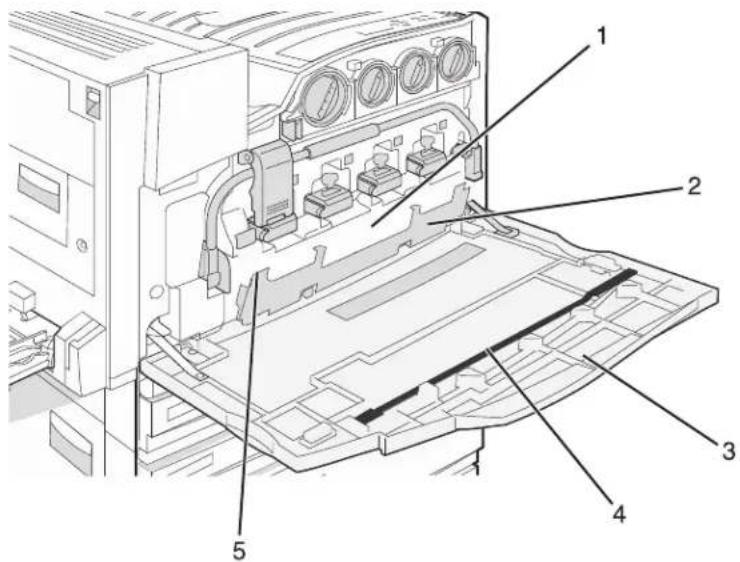 LEXMARK C935 - Cleaning the printhead lenses - 1