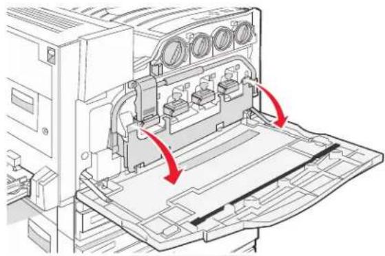 LEXMARK C935 - Cleaning the printhead lenses - 3