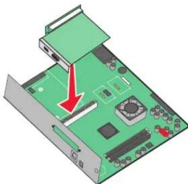 LEXMARK C935 - Installing an internal print server or port interface card - 3