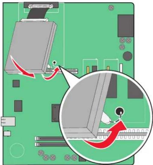 LEXMARK C935 - Installing a printer hard disk - 5