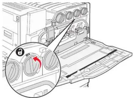 LEXMARK C935 - Replacing a toner cartridge - 2