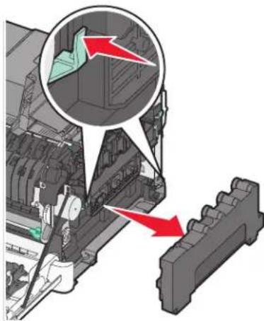 LEXMARK C543 - Replacing the waste toner bottle - 6