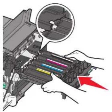 LEXMARK C543 - Replacing a black imaging kit - 12