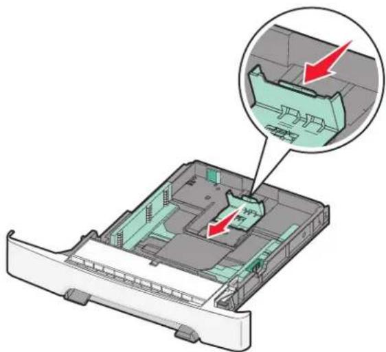 LEXMARK C543 - Loading the standard 250-sheet tray - 2