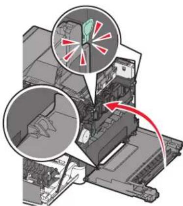 LEXMARK C543 - Replacing a black and color imaging kit - 13