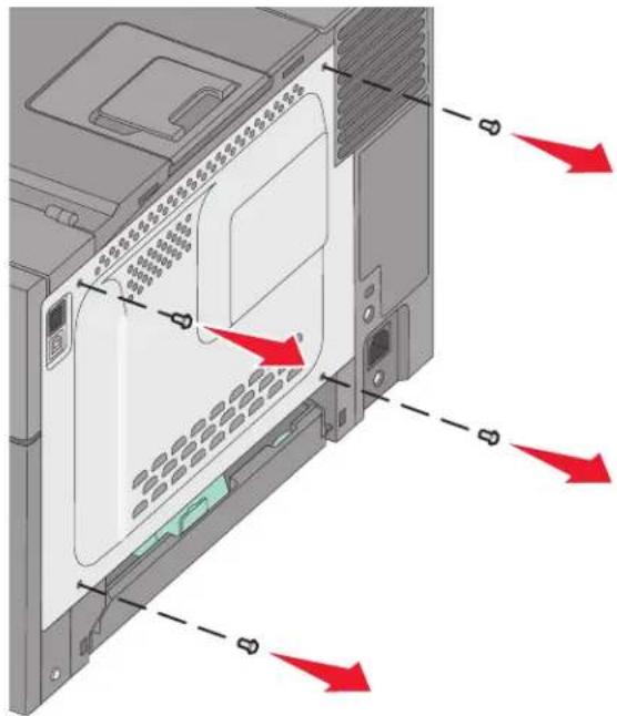 LEXMARK C543 - Installing a memory card - 2