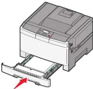 LEXMARK C543 - Loading the standard 250-sheet tray - 6