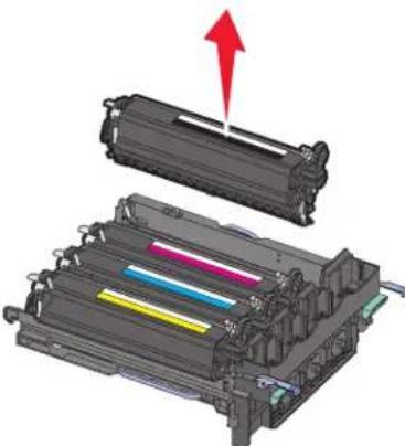 LEXMARK C543 - Replacing a developer unit - 9