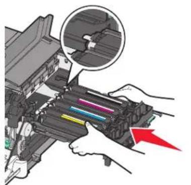LEXMARK C543 - Replacing a black and color imaging kit - 10
