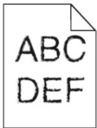 LEXMARK C543 - Characters have jagged or uneven edges - 1
