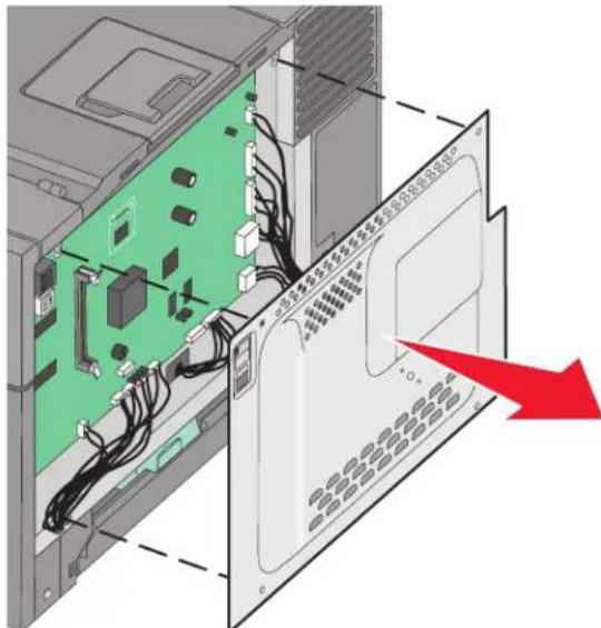 LEXMARK C543 - Accessing the system board to install internal options - 3