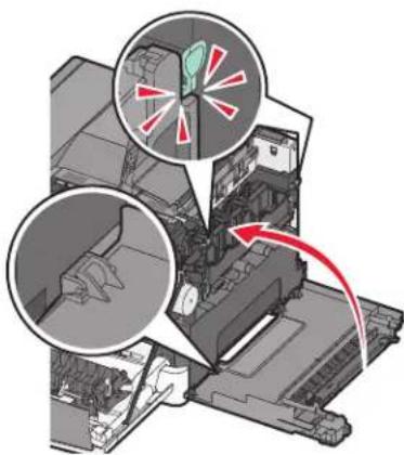 LEXMARK C543 - Replacing the waste toner bottle - 8