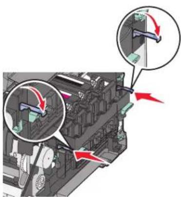 LEXMARK C543 - Replacing a black imaging kit - 13