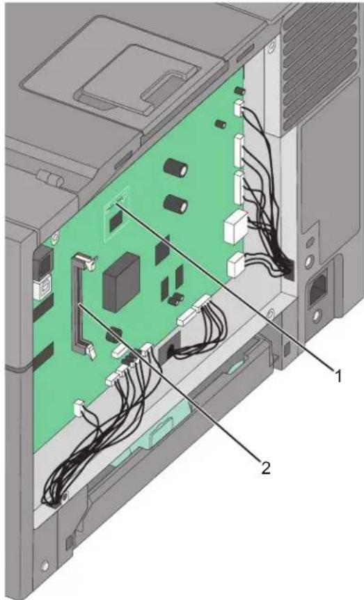 LEXMARK C543 - Accessing the system board to install internal options - 4