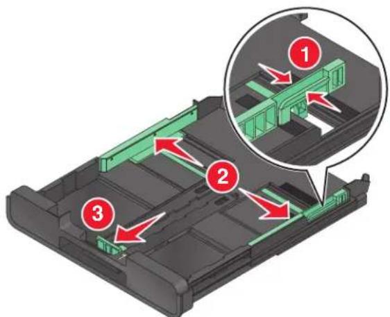 LEXMARK PRO 905 - Einlegen von Papier in das Papierfach - 2