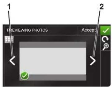LEXMARK PRO 905 - Navigieren in Menüs über den Touch-Screen - 1