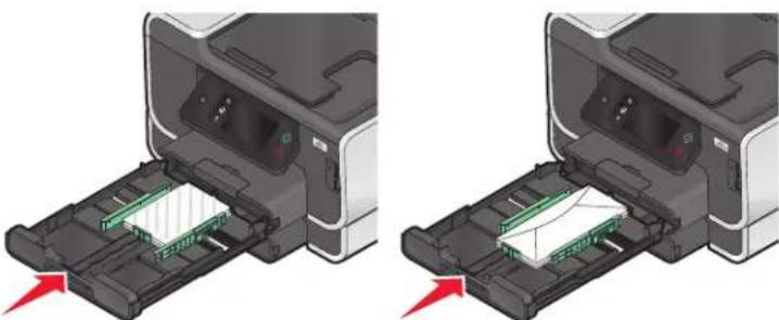 LEXMARK PRO 901 - Einlegen von Umschlägen oder Fotopapier - 6