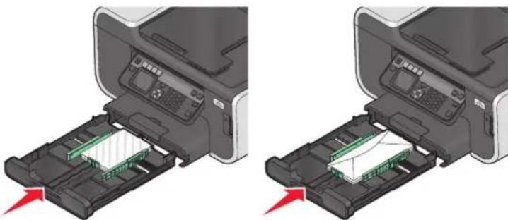LEXMARK PRO 702 - Einlegen von Umschlägen oder Fotopapier - 6