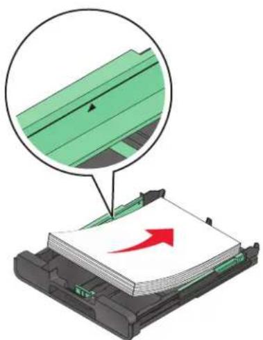 LEXMARK PRO 702 - Einlegen von Papier in das Papierfach - 4