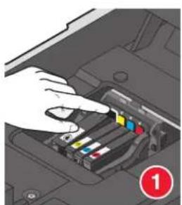 LEXMARK PRO 702 - Auswechseln von Tintenpatronen - 2