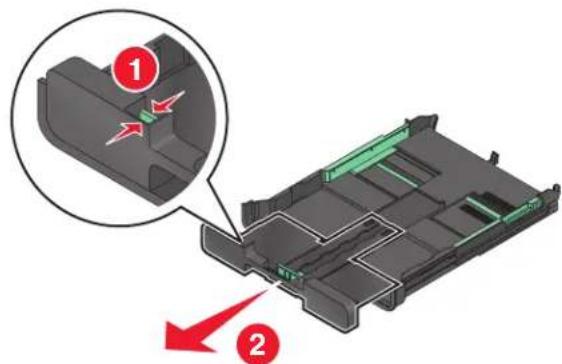 LEXMARK PRO 702 - Einlegen von Papier in das Papierfach - 3