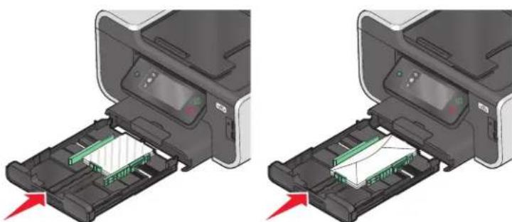LEXMARK Prestige Pro 802 - Einlegen von Umschlägen oder Fotopapier - 6