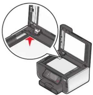 LEXMARK Prestige Pro 808 - Loading original documents on the scanner glass - 1