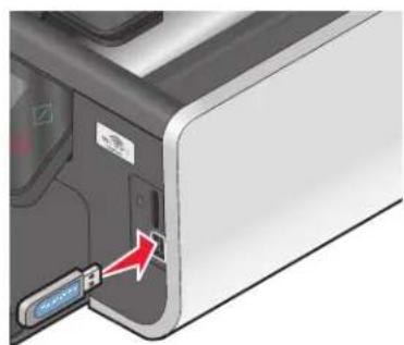 LEXMARK Prestige Pro 808 - Using a memory card or flash drive with the printer - 2