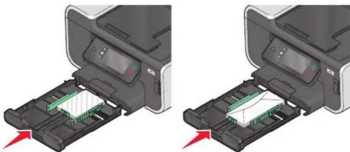LEXMARK Prestige Pro 808 - Loading envelopes or photo paper - 7