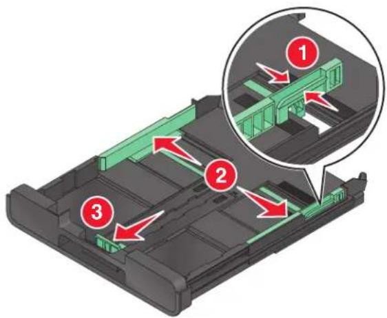 LEXMARK Prestige Pro 808 - Loading the paper tray - 2