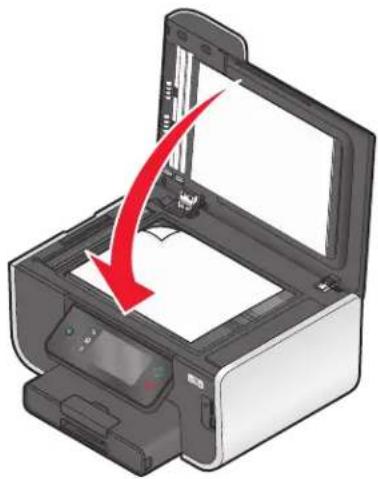 LEXMARK Prestige Pro 808 - Loading original documents on the scanner glass - 2