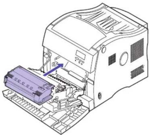 LEXMARK Optra C710 - Pull the transfer belt from the printer. - 2