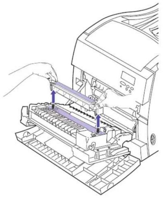 LEXMARK Optra C710 - To replace the transfer roller: - 1