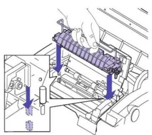 LEXMARK Optra C710 - Lift coating roll from fuser. - 1