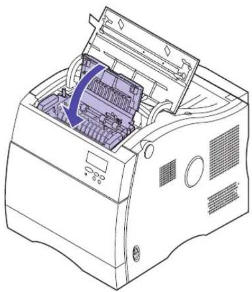 LEXMARK Optra C710 - Lift coating roll from fuser. - 2