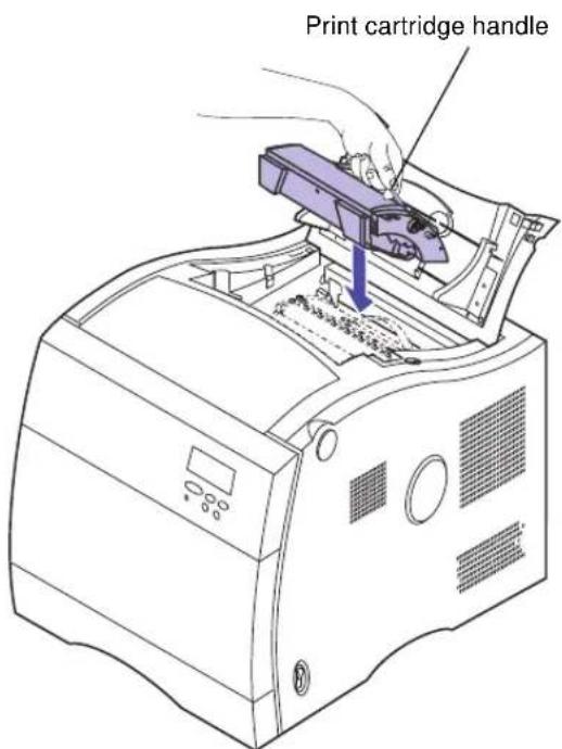 LEXMARK Optra C710 - Replacing print cartridges - 8