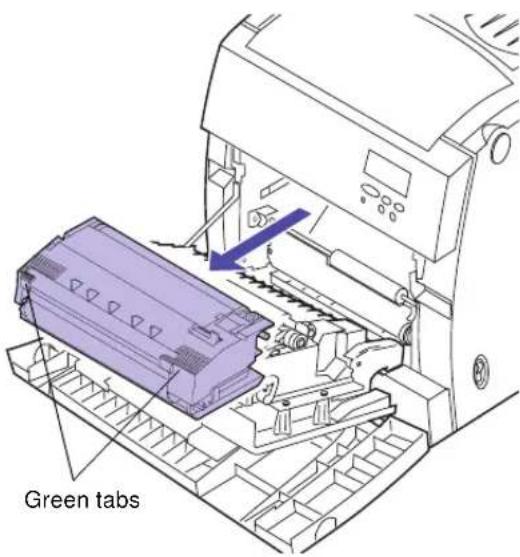 LEXMARK Optra C710 - To replace the transfer belt: - 2