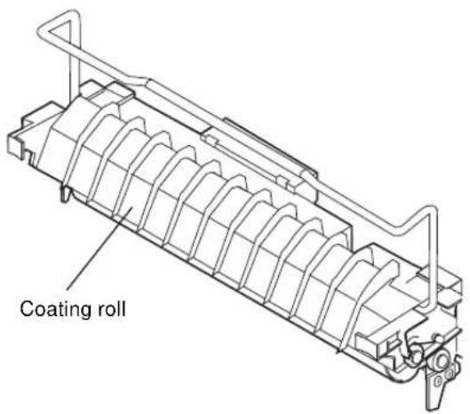 LEXMARK Optra C710 - Replacing the coating roll - 5
