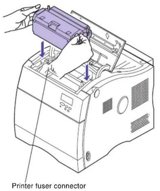LEXMARK Optra C710 - To replace the air filter: - 1