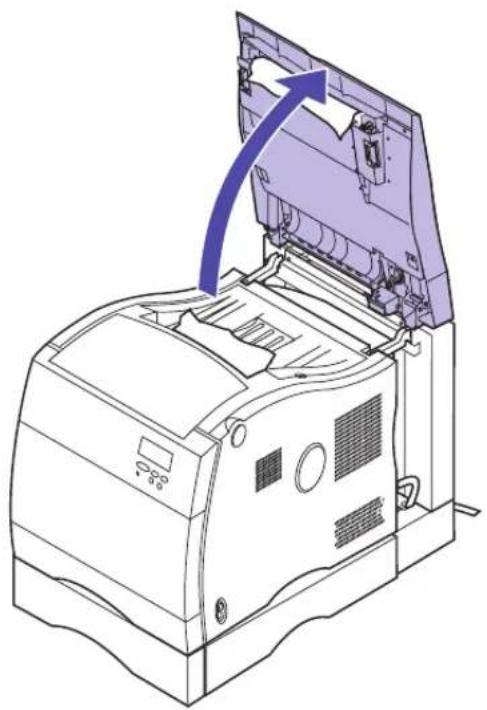 LEXMARK Optra C710 - Clearing duplex unit paper jams - 2