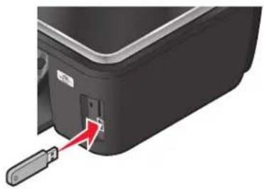 LEXMARK Intuition S502 - Verwenden einer Speicherkarte oder eines Flash-Laufwerks mit dem Drucker - 2