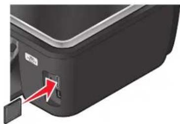 LEXMARK Intuition S502 - Verwenden einer Speicherkarte oder eines Flash-Laufwerks mit dem Drucker - 1